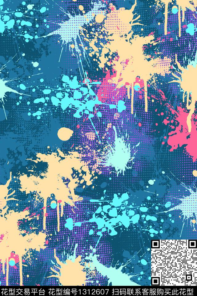 运动服抽象男装家居服传统印花华亿平台下载（图片编号: 1312607） - 瓦栏（Walan）