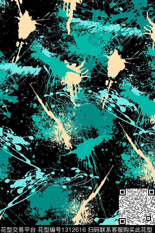 运动服抽象男装家居服传统印花华亿平台下载（图片编号: 1312616） - 瓦栏（Walan）