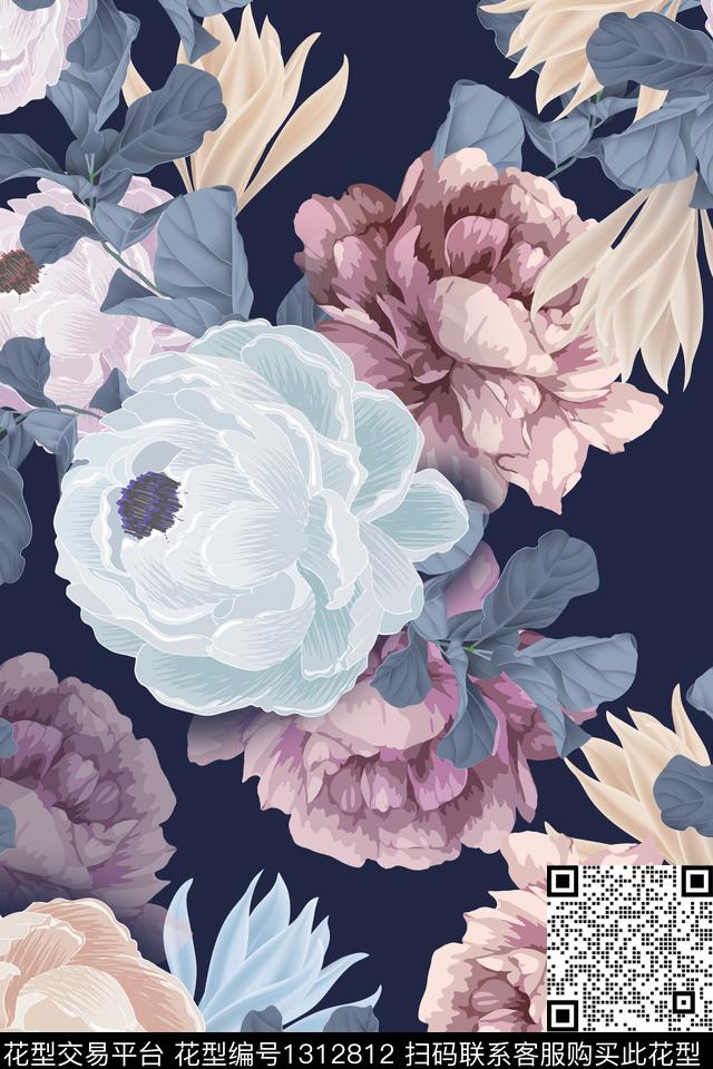 床品女装复古数码印花华亿平台下载（图片编号: 1312812） - 瓦栏（Walan）