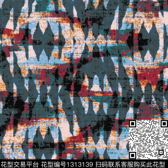 纹理抽象扎染华亿平台数码印花华亿平台下载（图片编号: 1313139） - 瓦栏（Walan）