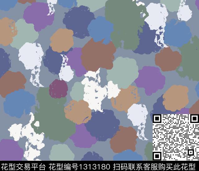 笔触欧美传统印花华亿平台下载（图片编号: 1313180） - 瓦栏（Walan）