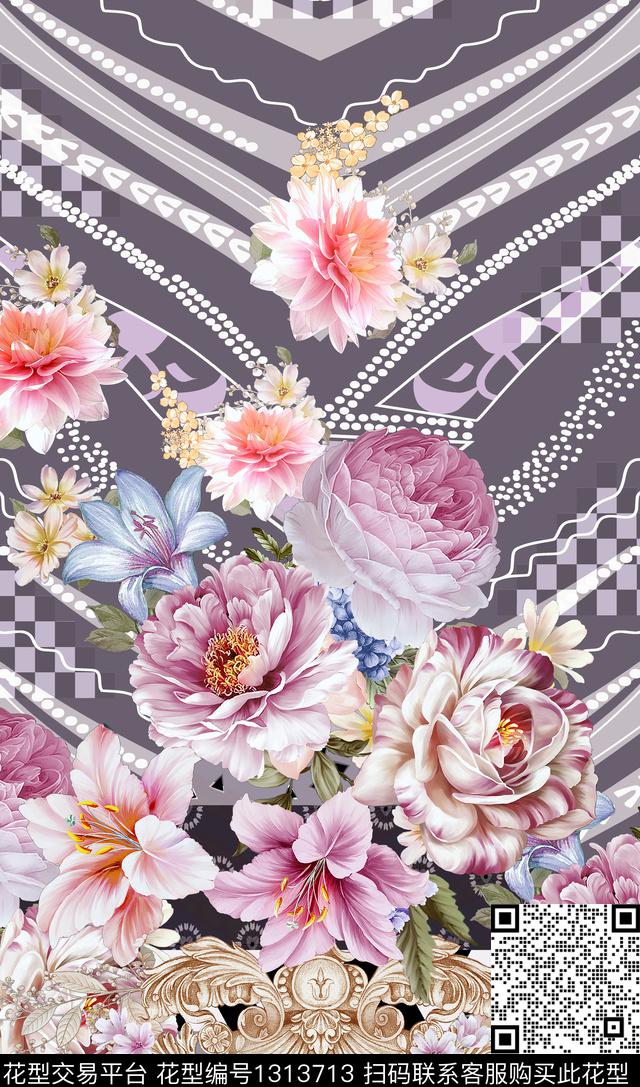 数码华亿平台定位花花卉数码印花华亿平台下载（图片编号: 1313713） - 瓦栏（Walan）