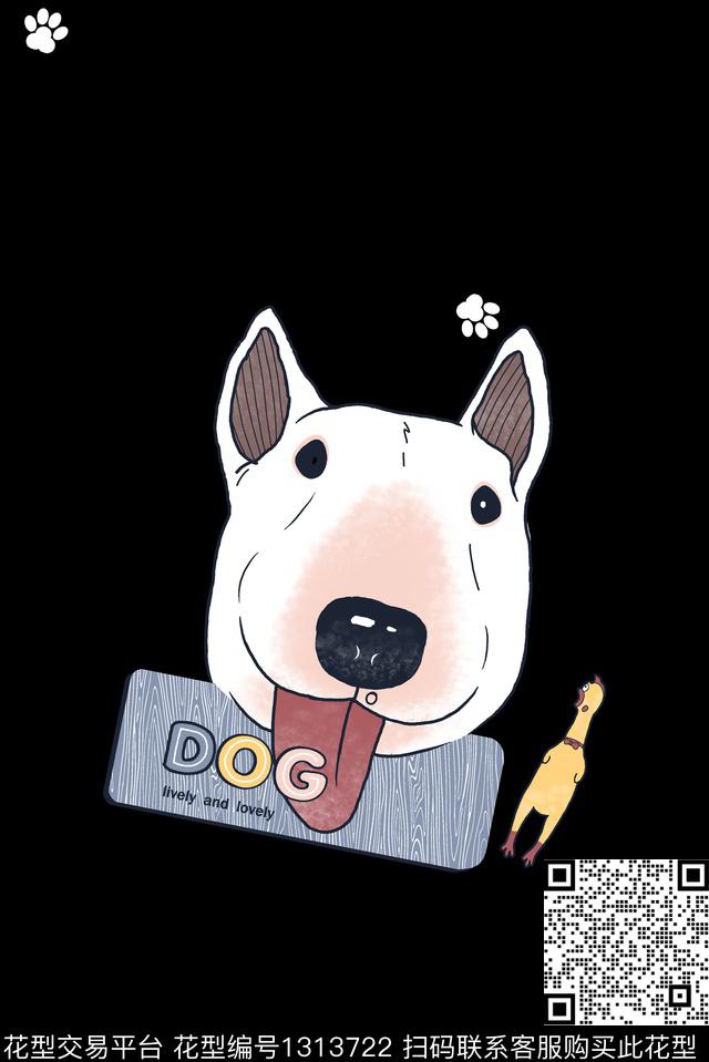 卫衣胸前独幅简约可爱传统印花华亿平台下载（图片编号: 1313722） - 瓦栏（Walan）