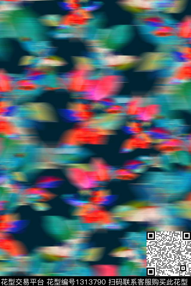 肌理抽象年轻女性数码印花华亿平台下载（图片编号: 1313790） - 瓦栏（Walan）