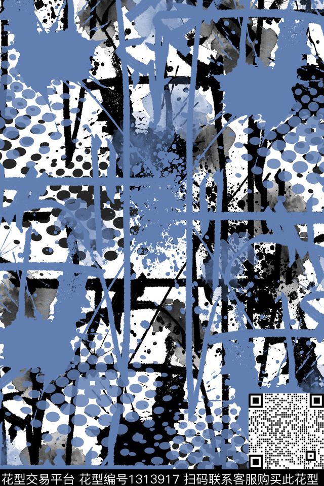 运动服抽象男装家居服传统印花华亿平台下载（图片编号: 1313917） - 瓦栏（Walan）