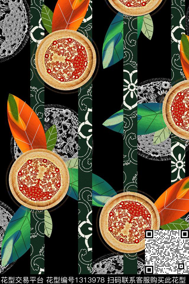 抽象花卉清爽底花卉春夏华亿平台数码印花华亿平台下载（图片编号: 1313978） - 瓦栏（Walan）