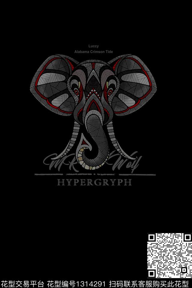 字母男装大牌风数码印花华亿平台下载（图片编号: 1314291） - 瓦栏（Walan）