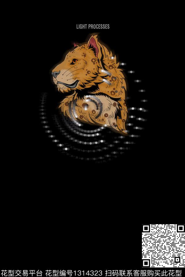 几何豹子男装数码印花华亿平台下载（图片编号: 1314323） - 瓦栏（Walan）