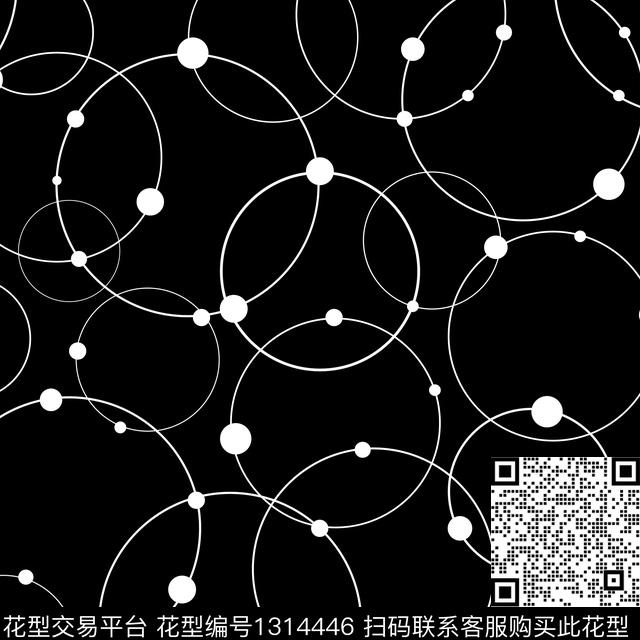 简约欧美波点传统印花华亿平台下载（图片编号: 1314446） - 瓦栏（Walan）