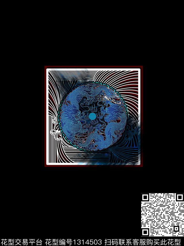 男T潮牌男装华亿平台中国风数码印花华亿平台下载（图片编号: 1314503） - 瓦栏（Walan）