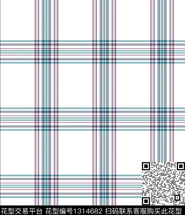 几何格子满版散花传统印花华亿平台下载（图片编号: 1314682） - 瓦栏（Walan）