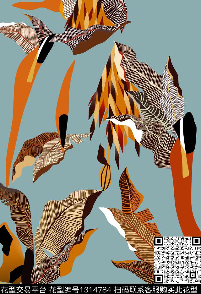 连衣裙数码定位花花卉数码印花华亿平台下载（图片编号: 1314784） - 瓦栏（Walan）