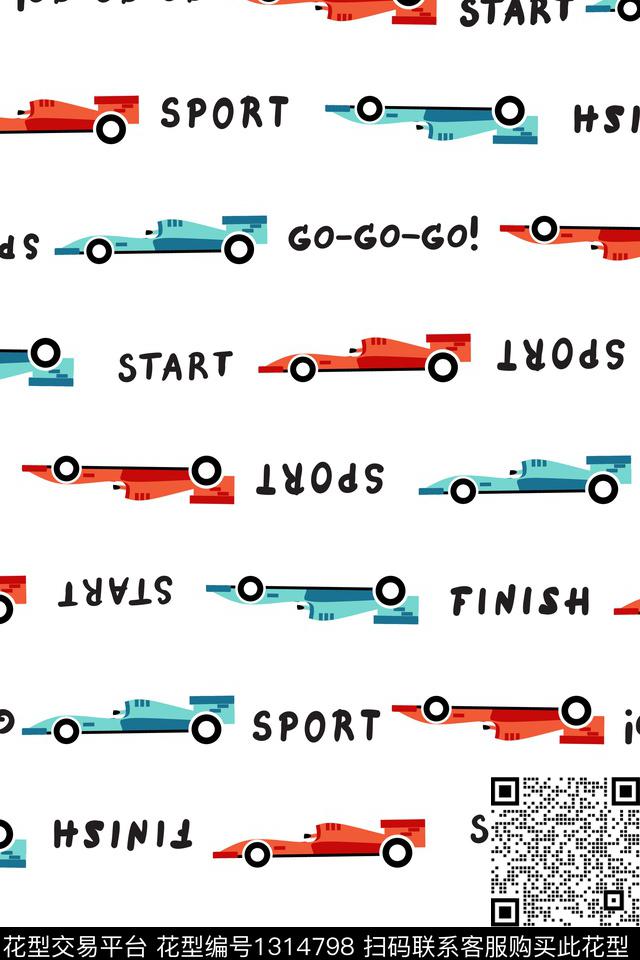 童装汽车卡通传统印花华亿平台下载（图片编号: 1314798） - 瓦栏（Walan）