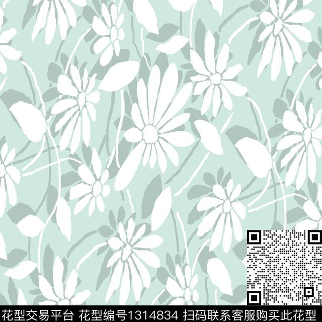 满版散花大牌风素雅传统印花华亿平台下载（图片编号: 1314834） - 瓦栏（Walan）