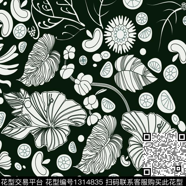 满版散花大牌风素雅传统印花华亿平台下载（图片编号: 1314835） - 瓦栏（Walan）