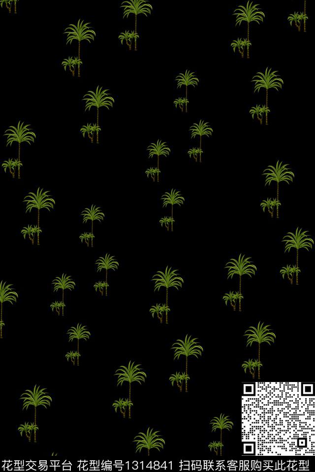 简约男装热带华亿平台数码印花华亿平台下载（图片编号: 1314841） - 瓦栏（Walan）