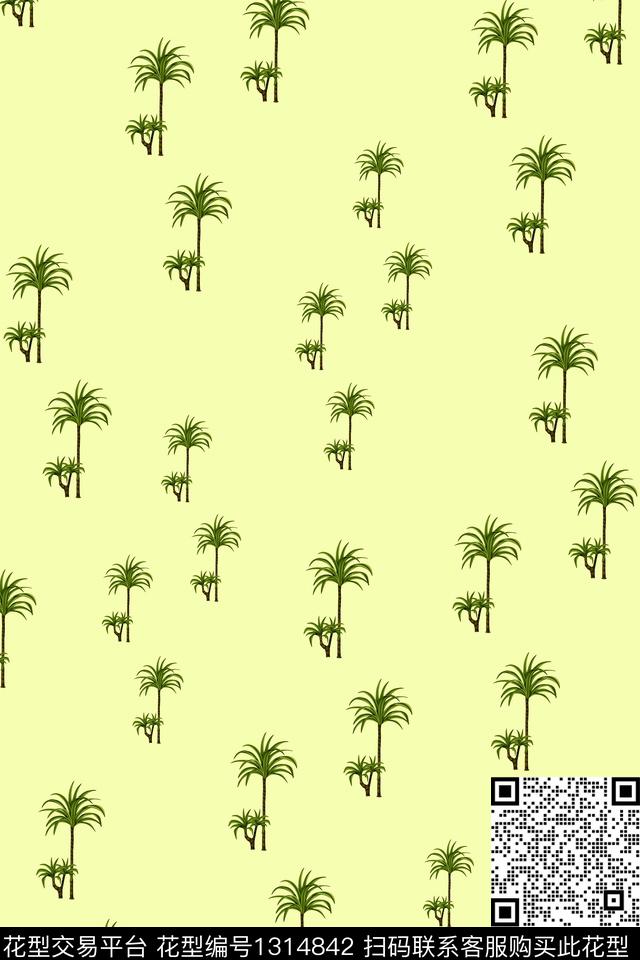 简约男装热带华亿平台数码印花华亿平台下载（图片编号: 1314842） - 瓦栏（Walan）