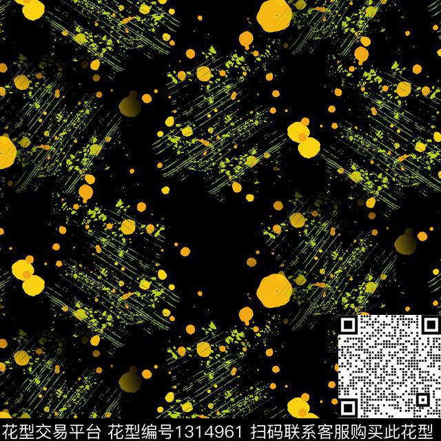 大牌风手绘真丝数码印花华亿平台下载（图片编号: 1314961） - 瓦栏（Walan）