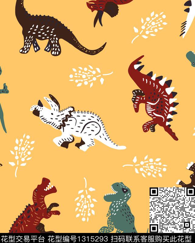 童装恐龙大牌风传统印花华亿平台下载（图片编号: 1315293） - 瓦栏（Walan）