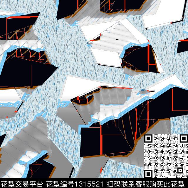 几何数码印花华亿平台下载（图片编号: 1315521） - 瓦栏（Walan）