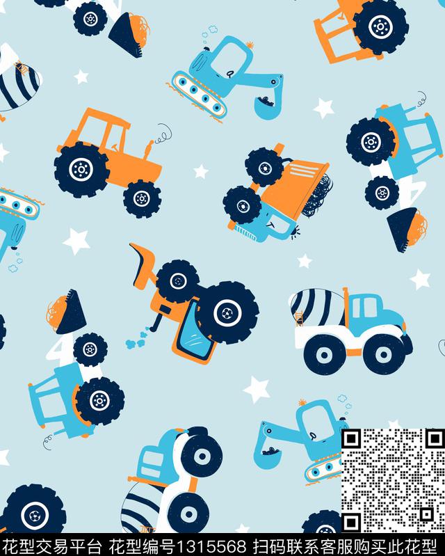 童装汽车卡通传统印花华亿平台下载（图片编号: 1315568） - 瓦栏（Walan）
