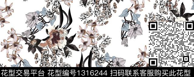 花卉春夏华亿平台热带华亿平台传统印花华亿平台下载（图片编号: 1316244） - 瓦栏（Walan）