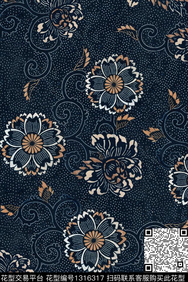 几何配饰1/2接数码印花华亿平台下载（图片编号: 1316317） - 瓦栏（Walan）