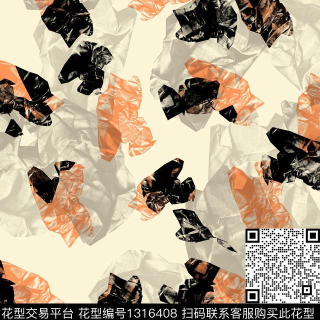 纸印花几何抽象男装传统印花华亿平台下载（图片编号: 1316408） - 瓦栏（Walan）