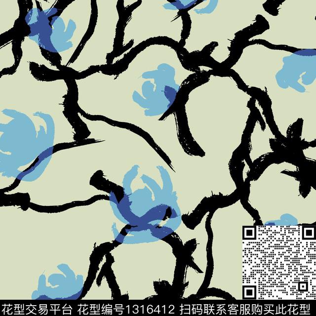 纸印花几何抽象男装传统印花华亿平台下载（图片编号: 1316412） - 瓦栏（Walan）