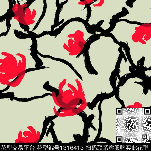 纸印花几何抽象男装传统印花华亿平台下载（图片编号: 1316413） - 瓦栏（Walan）