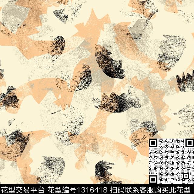 纸印花几何抽象男装传统印花华亿平台下载（图片编号: 1316418） - 瓦栏（Walan）