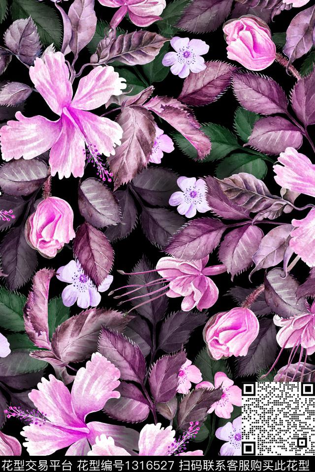 泳装华亿平台花卉满版散花数码印花华亿平台下载（图片编号: 1316527） - 瓦栏（Walan）