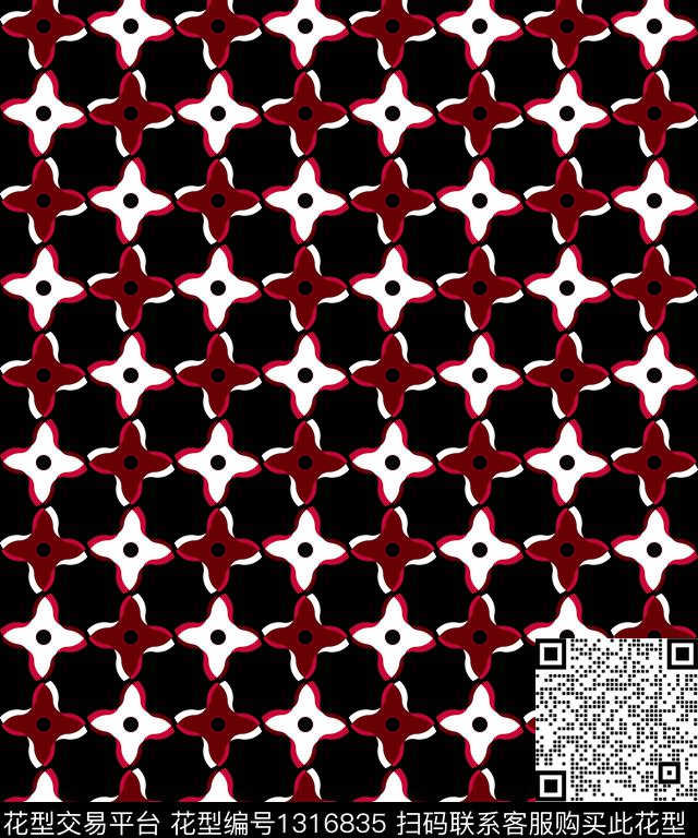 几何大牌风抽象传统印花华亿平台下载（图片编号: 1316835） - 瓦栏（Walan）