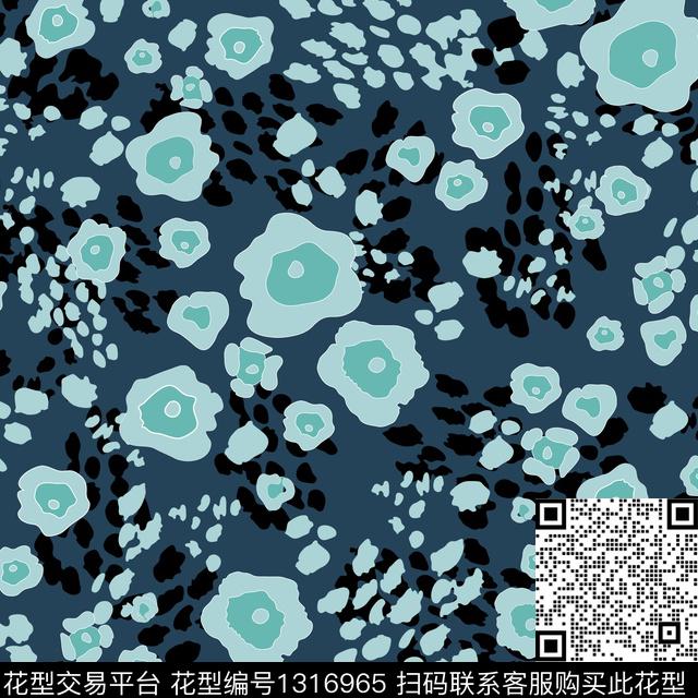 数码华亿平台复古花卉数码印花华亿平台下载（图片编号: 1316965） - 瓦栏（Walan）