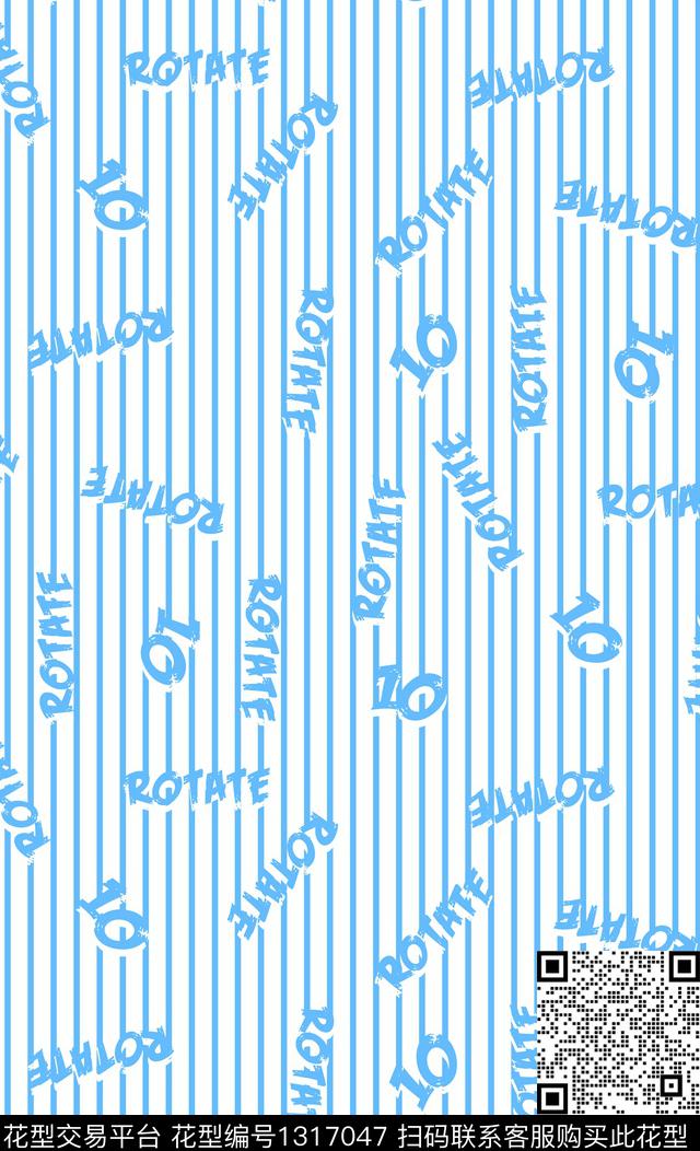 字母几何条纹传统印花华亿平台下载（图片编号: 1317047） - 瓦栏（Walan）