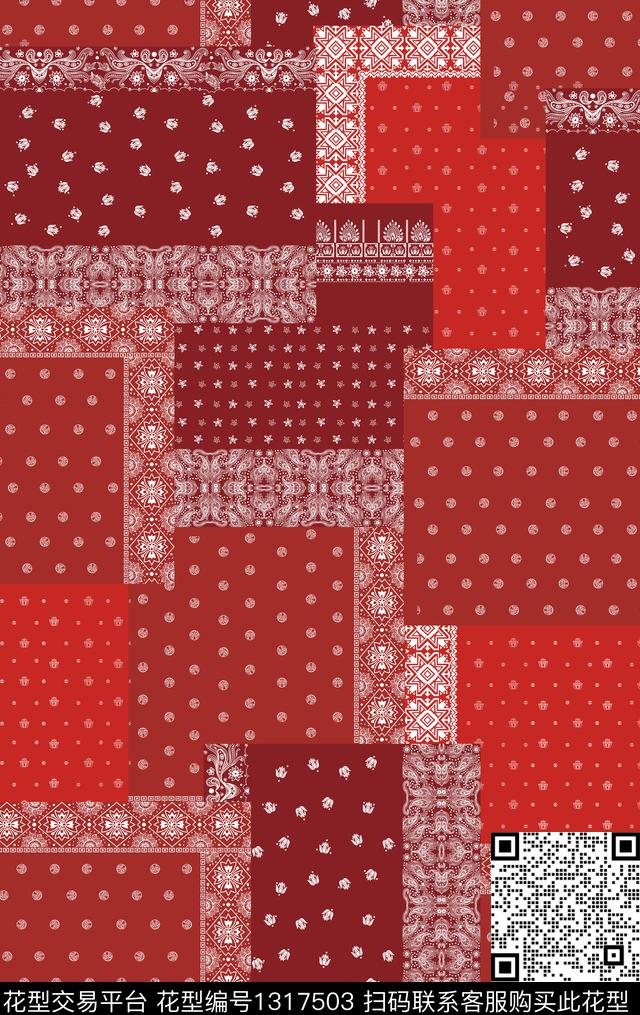 连衣裙数码华亿平台大牌风数码印花华亿平台下载（图片编号: 1317503） - 瓦栏（Walan）