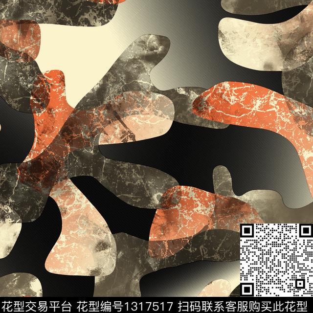 纸印花几何迷彩传统印花华亿平台下载（图片编号: 1317517） - 瓦栏（Walan）