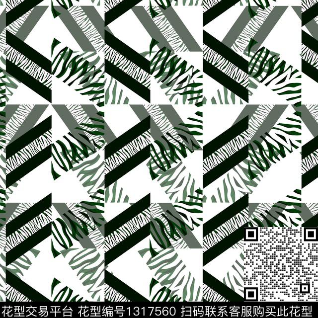 几何大牌风素雅数码印花华亿平台下载（图片编号: 1317560） - 瓦栏（Walan）