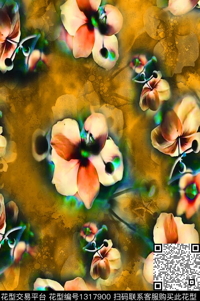 数码华亿平台百合春夏华亿平台数码印花华亿平台下载（图片编号: 1317900） - 瓦栏（Walan）