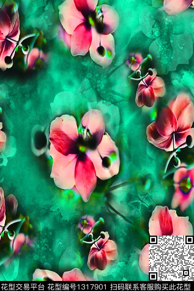 数码华亿平台百合春夏华亿平台数码印花华亿平台下载（图片编号: 1317901） - 瓦栏（Walan）