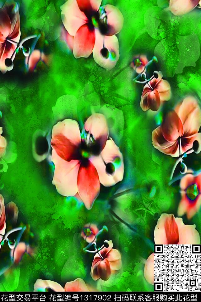 数码华亿平台百合春夏华亿平台数码印花华亿平台下载（图片编号: 1317902） - 瓦栏（Walan）