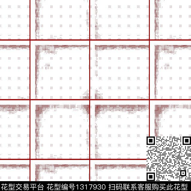 格子几何大牌风传统印花华亿平台下载（图片编号: 1317930） - 瓦栏（Walan）
