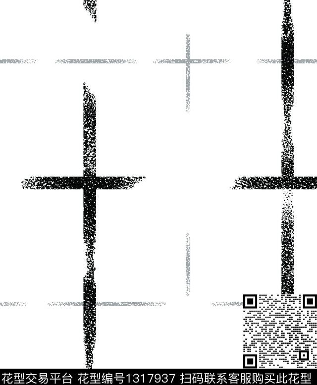 格子几何大牌风传统印花华亿平台下载（图片编号: 1317937） - 瓦栏（Walan）