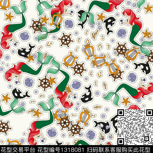 童装几何绘画数码印花华亿平台下载（图片编号: 1318081） - 瓦栏（Walan）