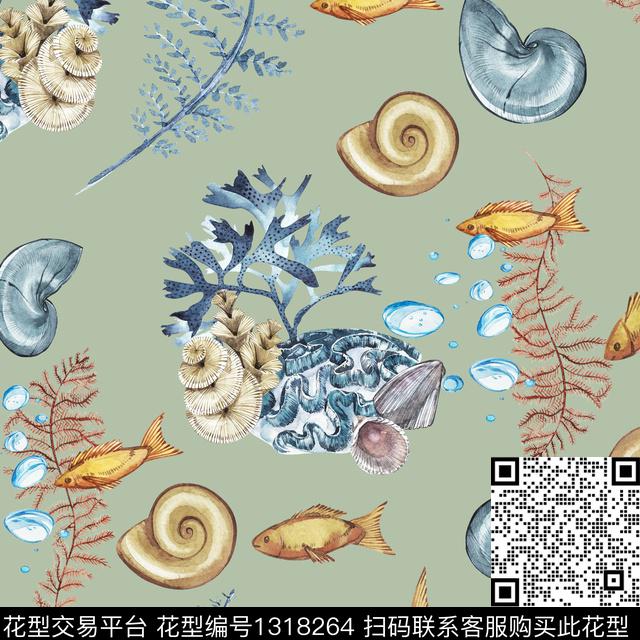 童装植物休闲数码印花华亿平台下载（图片编号: 1318264） - 瓦栏（Walan）