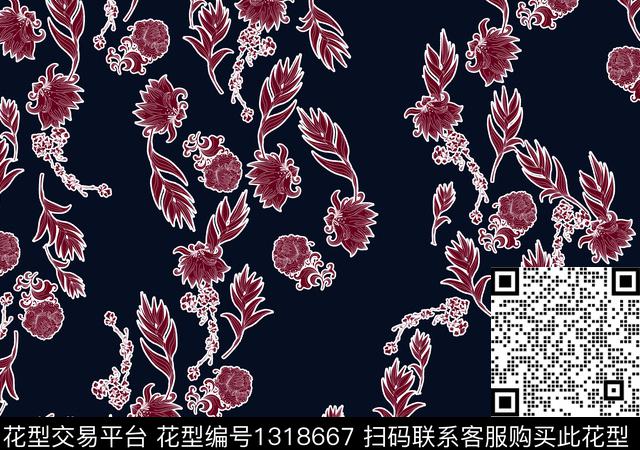 趋势华亿平台连衣裙数码华亿平台数码印花华亿平台下载（图片编号: 1318667） - 瓦栏（Walan）