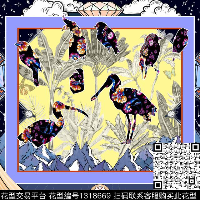 趋势华亿平台数码华亿平台大牌风数码印花华亿平台下载（图片编号: 1318669） - 瓦栏（Walan）