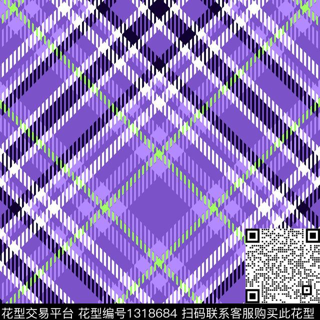 少女系列流行时尚格子系列传统印花华亿平台下载（图片编号: 1318684） - 瓦栏（Walan）