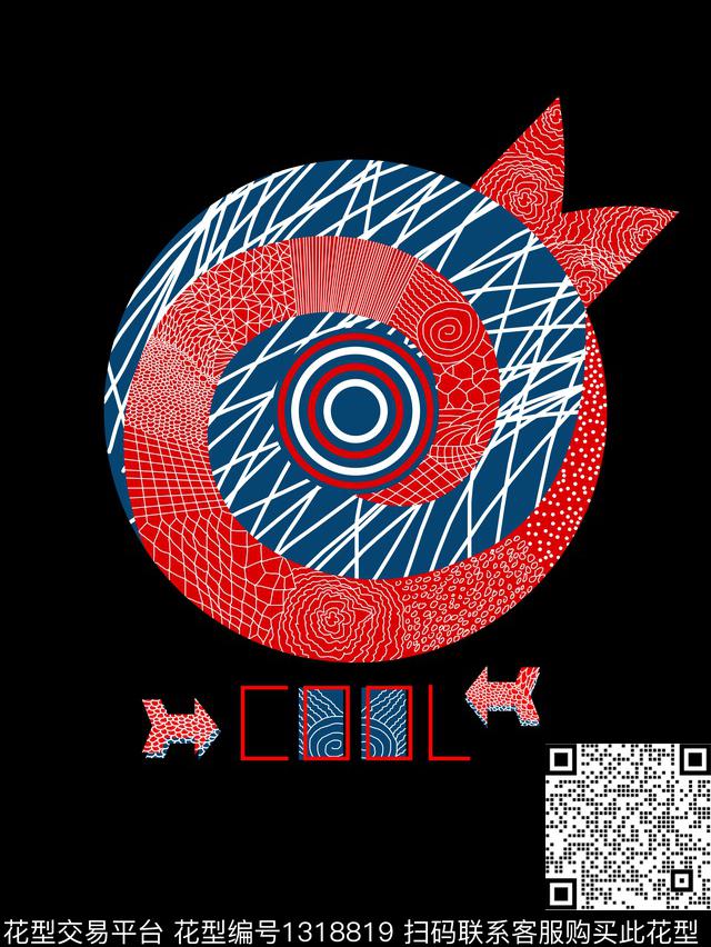 唐装数码华亿平台抽象花卉数码印花华亿平台下载（图片编号: 1318819） - 瓦栏（Walan）