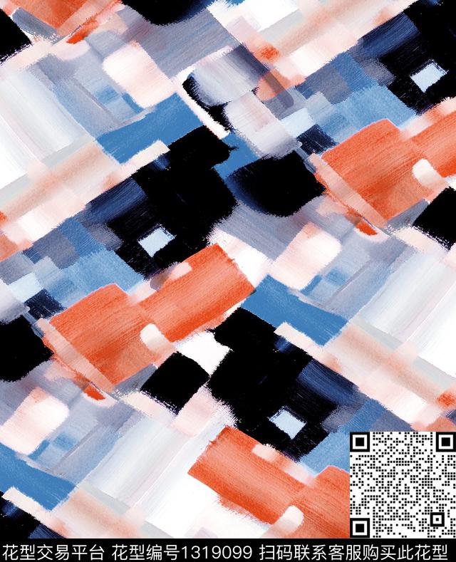 大牌风手绘rose数码印花华亿平台下载（图片编号: 1319099） - 瓦栏（Walan）